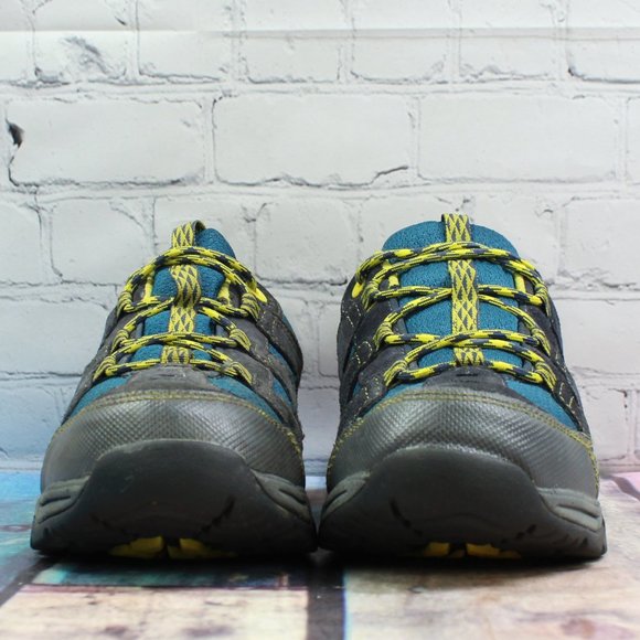 LL Bean Blue Suede Mesh Waterproof Trail Model Low Hikers Sneakers Size 6 - Picture 4 of 9